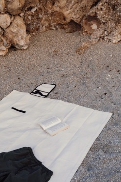 VINGA Volonne AWARE™ perdirbtos drobės iškylos antklodė, beveik baltas – detalės vaizdas 5