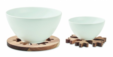 Logotrade reklaminiai produktai nuotrauka: Akacijų medinių puodų laikiklių komplektas