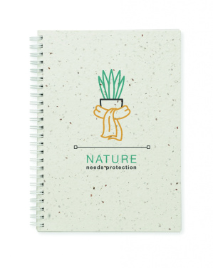 A5 dydžio popierinio viršelio sąsiuvinis (MO-MO2083Brand:midoceanSupplier:MidoceanNameEstonian:A5 seemnepaberist kaanega märkmikEnglish:A5 seed paper cover notebookRussian:Блокнот А5Finnish:Muistikirja A5 siemenpaperiaGerman:DIN A5 Notizbuch SamenpapierSw