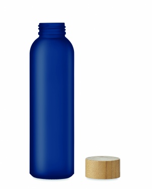 Matinio stiklo butelis 500 ml, Skaidri mėlyna – detalės vaizdas 4
