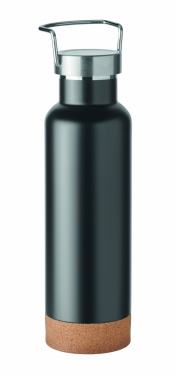 Dvigubų sienelių gertuvė 500 ml, Juoda – detalės vaizdas 2
