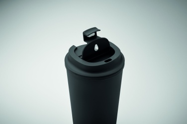 PLA dvisienis stiklainis 350ml, Juoda – detalės vaizdas 5