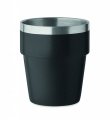 Puodelis dvigubomis sienelėmis, 250 ml, Juoda