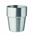 Puodelis dvigubomis sienelėmis, 250 ml, Mattas Sidabras