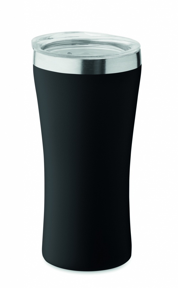 Dvigubos sienelės stiklinė 160 ml, Juoda – produkto nuotrauka