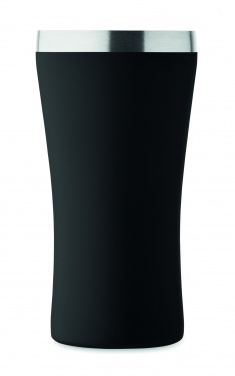 Dvigubos sienelės stiklinė 160 ml, Juoda – detalės vaizdas 2