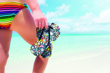 Logotrade reklaminės dovanos nuotrauka: Sublimacinės paplūdimio šlepetės