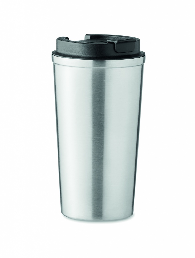 Dvigubos sienelės stiklinė 510 ml, Mattas Sidabras – produkto nuotrauka