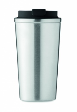 Dvigubos sienelės stiklinė 510 ml, Mattas Sidabras – detalės vaizdas 2