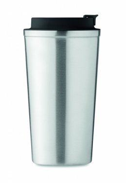 Dvigubos sienelės stiklinė 510 ml, Mattas Sidabras – detalės vaizdas 3