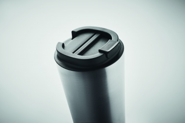 Dvigubos sienelės stiklinė 510 ml, Mattas Sidabras – detalės vaizdas 7