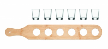 6 stiklinių rinkinys – detalės vaizdas 2, Mediena