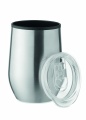 Termo puodelis dvigubomis sienelėmis Chin Chan 350 ml, Mattas Sidabras