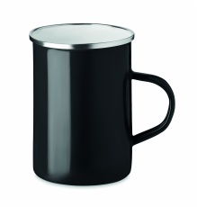 Metalinis puodelis su emalio sluoksniu