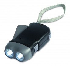 2 LED dinamo žibintuvėlis