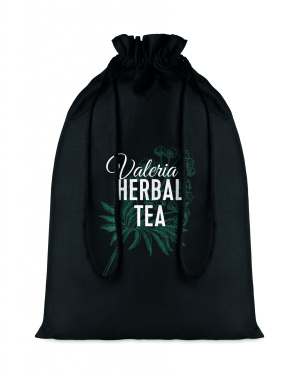 Logotrade firminės dovanos nuotrauka: Didelis medvilninio virvelio krepšys, Juodas