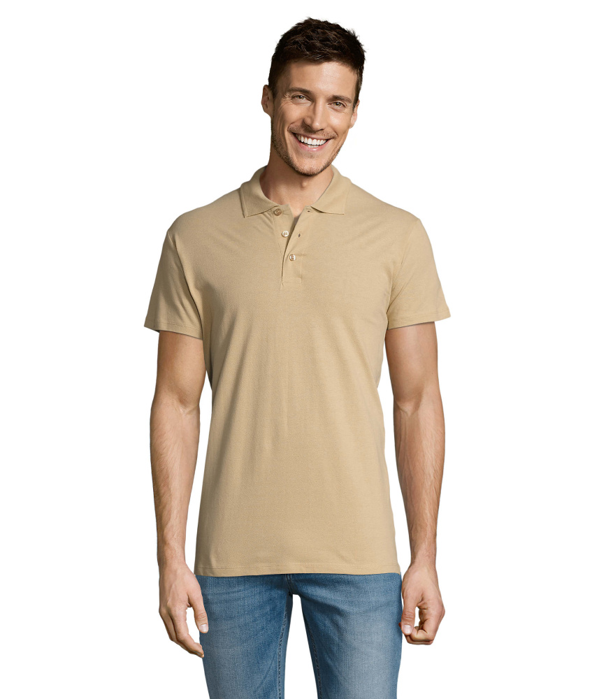 SUMMER II MEN Polo 170g, Smėlis, XS, spalvos variantas