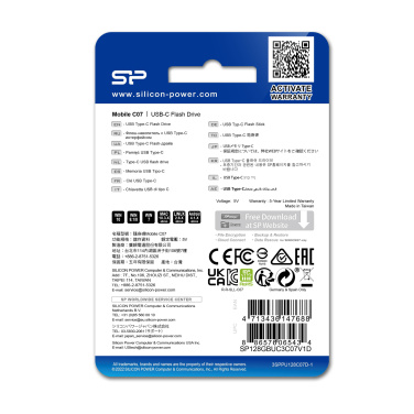 Logotrade reklaminiai produktai nuotrauka: PENDRIVE SILICON POWER MOBILE - C07 3.2 32GB