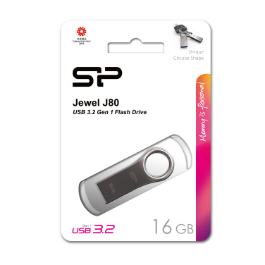 Logotrade verslo dovanos nuotrauka: Pendrive 3.0 Silicon Power JEWEL J80 TITANIUM 16GB