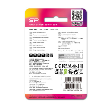 Logotrade firminės dovanos nuotrauka: PENDRIVE SILICON POWER B32 3.2