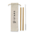 ECO Bamboe Straw Set – bambukinių šiaudelių rinkinys, bambuko