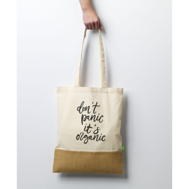 Logotrade dovana nuotrauka: Combi Organic Shopper maišelis (160 g/m²).