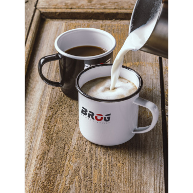 Logotrade firminės dovanos nuotrauka: Retro emalio puodelis 350 ml