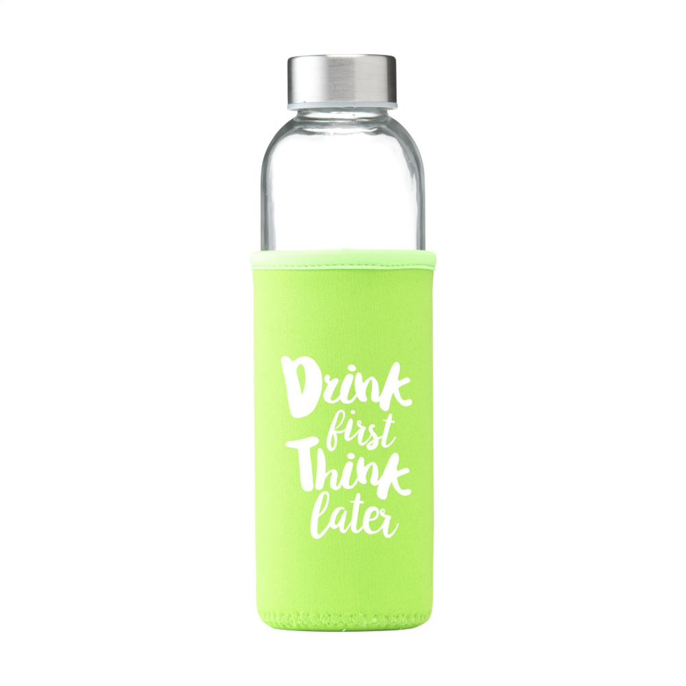 Senga Glass 500 ml geriamasis butelis, laimo žalias, spalvos variantas, kalkių