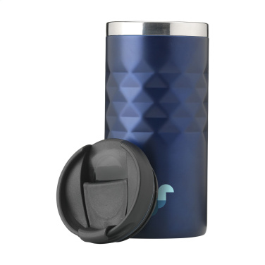 Geometric Mug RCS termopuodelis iš perdirbto plieno 280 ml, mėlyna – detalės vaizdas 2