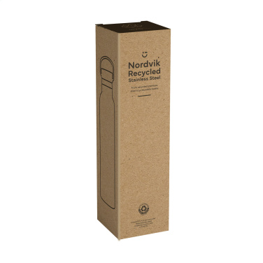 Nordvik termo butelis iš RCS perdirbto plieno 750 ml, baltas – detalės vaizdas 3