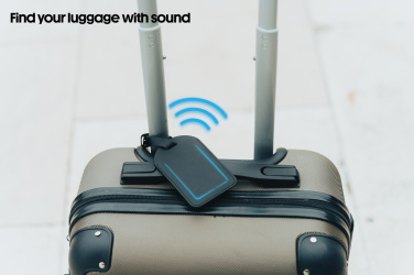 Logotrade dovana nuotrauka: „Globetrack RCSrPolyester“ bagažo etiketė su vieta visame pasaulyje