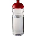 H2O Active® Eco Base 650 ml sportinis buteliukas su kupoliniu dangteliu, Skaidrus / raudonas