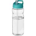 H2O Active® Eco Base 650 ml sportinis buteliukas su snapelio dangteliu, Skaidrus / Aqua mėlynas