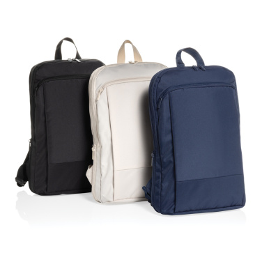 Logotrade verslo dovanos nuotrauka: „Flexpack Aware™ RPET“ išplečiama plona 15,6 colio nešiojamojo kompiuterio kuprinė