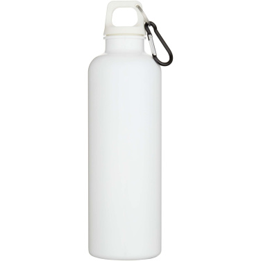Logotrade reklaminės dovanos nuotrauka: Oregon 750 ml vienspalvis RCS perdirbto plastiko vandens butelis su karabinu