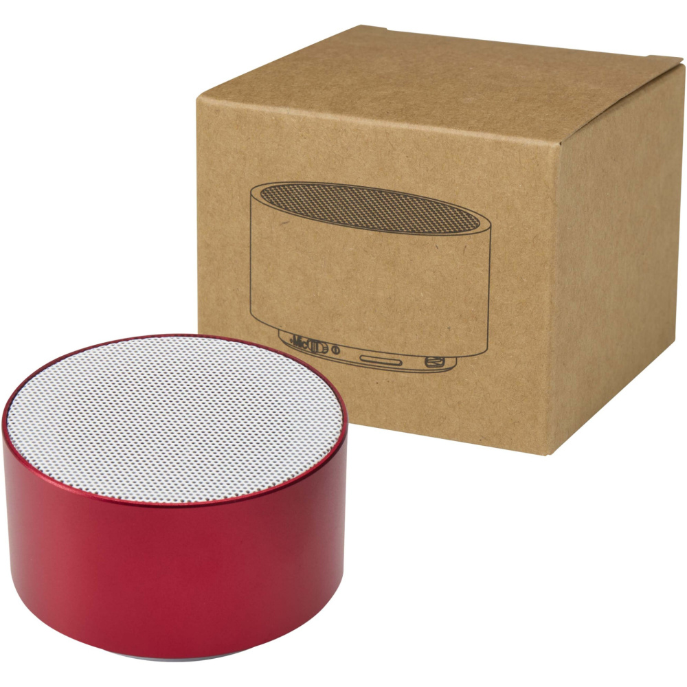 Logotrade reklaminiai produktai nuotrauka: „Ankaa“ 3 W perdirbto aliuminio belaidis „Bluetooth®“ garsiakalbis