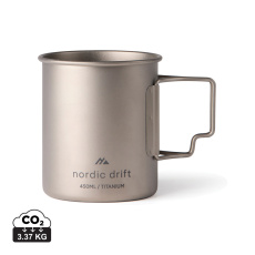 „Nordic Drift Trail Ultra Light Titanium“ 450 ml puodelis