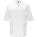 „Panacea“ 160 g/m2 unisex trumpomis rankovėmis palaidinė, Balta