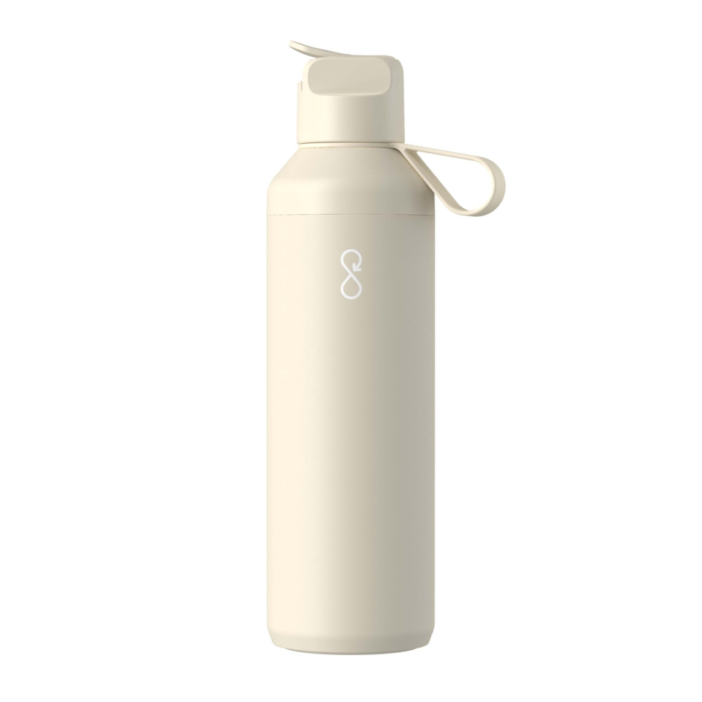 Logotrade dovana nuotrauka: „Ocean Bottle Peak GO“ 710 ml perdirbto nerūdijančio plieno vandens butelis