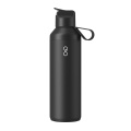 „Ocean Bottle Peak GO“ 710 ml perdirbto nerūdijančio plieno vandens butelis, Obsidiano juoda