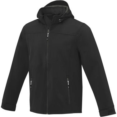 Langley vyriška GRS perdirbto audinio softshell striukė, Juoda, 4XL, spalvos variantas