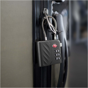 „Xtorm Lock Tag TSA“ kodinė spyna su vietos nustatymo sekikliu, gaminio vaizdas, Juoda (2)