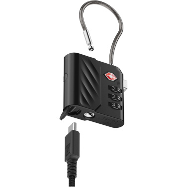 „Xtorm Lock Tag TSA“ kodinė spyna su vietos nustatymo sekikliu, gaminio vaizdas, Juoda (6)