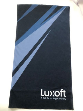Daugiafunkcinis vamzdinis šalikas su sublimacine spauda ir logotipu, dydis 25 × 48 cm