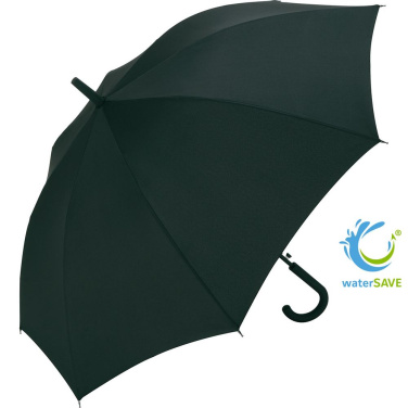 FARE® Collection audrai atsparus automatinis skėtis su Teflon™ audiniu su logotipu, juoda (waterSAVE®) – produkto nuotrauka