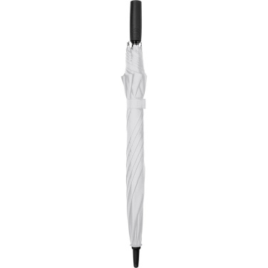 FARE audrai atsparus automatinis skėtis Windproof PLUS 105 cm su logotipu, balta – detalės vaizdas 3
