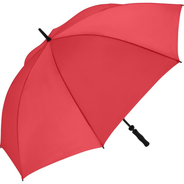 FARE stiklo pluošto golfo skėtis dviem 130 cm su logotipu, raudona – produkto nuotrauka