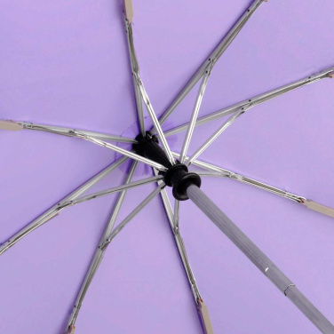FARE® AOC automatinis mini kišeninis skėtis su logotipu (30 spalvų), alyvinė – detalės vaizdas 6