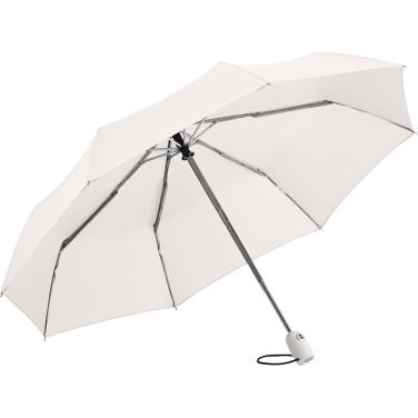 FARE® AOC automatinis mini kišeninis skėtis su logotipu (30 spalvų), natūrali balta (waterSAVE®) – detalės vaizdas 10