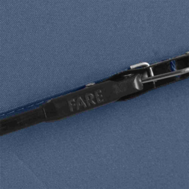 FARE® automatiškai atsidarantis kišeninis skėtis su logotipu, tamsiai mėlyna – detalės vaizdas 8